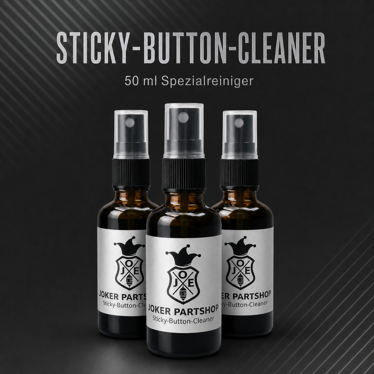 Sticky-Button-Cleaner 50 ml – drei Originalflaschen