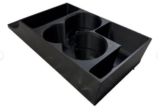 "Triple Sip Commander" Becherhalter Cupholder Getränkehalter für Mercedes S123 W123 C123 Mittelkonsole