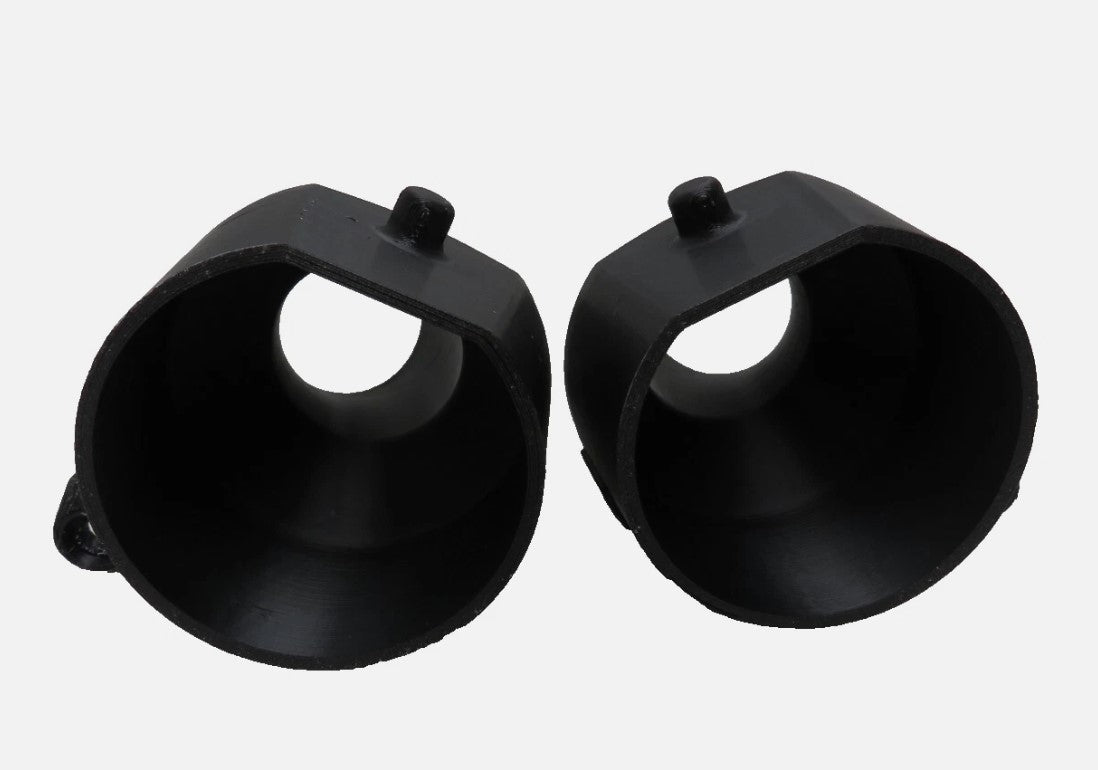 "BrakeBreeze" Luftführung Bremsenkühlung für BMW E46 ohne M Paket Trichter Set Brake Cooling